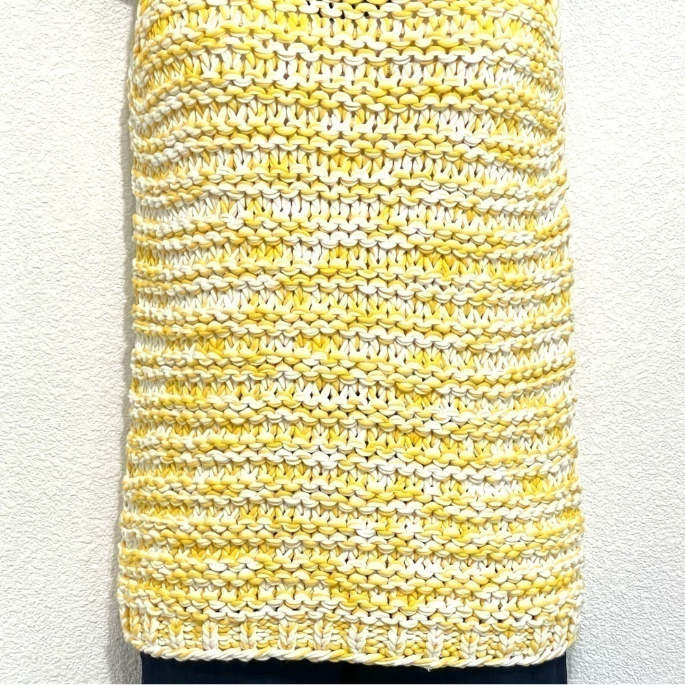 NWT Lafayette 148 Woman Sunbeam Multi Yellow Sleeveless Sweater Size S - Picture 3 of 12